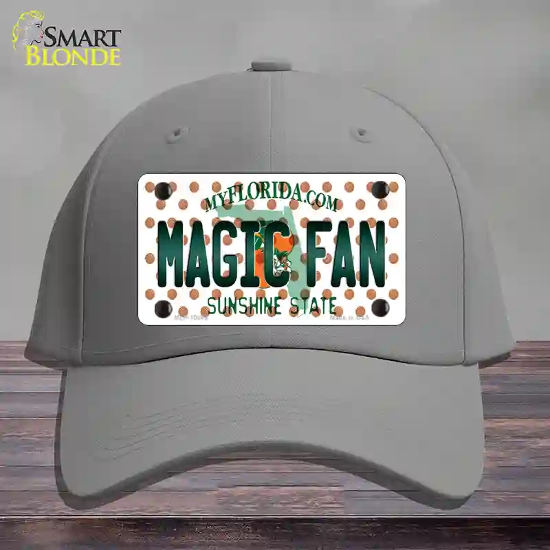 HAT23-MLP-10869 Magic Fan Florida Novelty License Plate Hat, Cotton - Gray