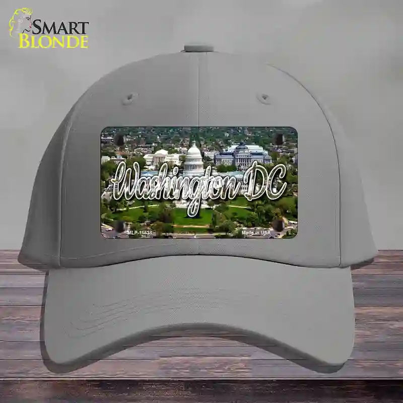 HAT23-MLP-11638 Washington DC White House State Novelty License Plate Hat, Cotton - Gray