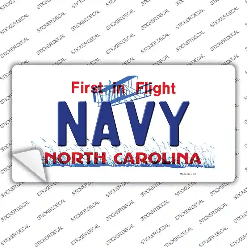 LP-12094s-XL Navy North Carolina State Novelty Sticker Decal, Extra Large