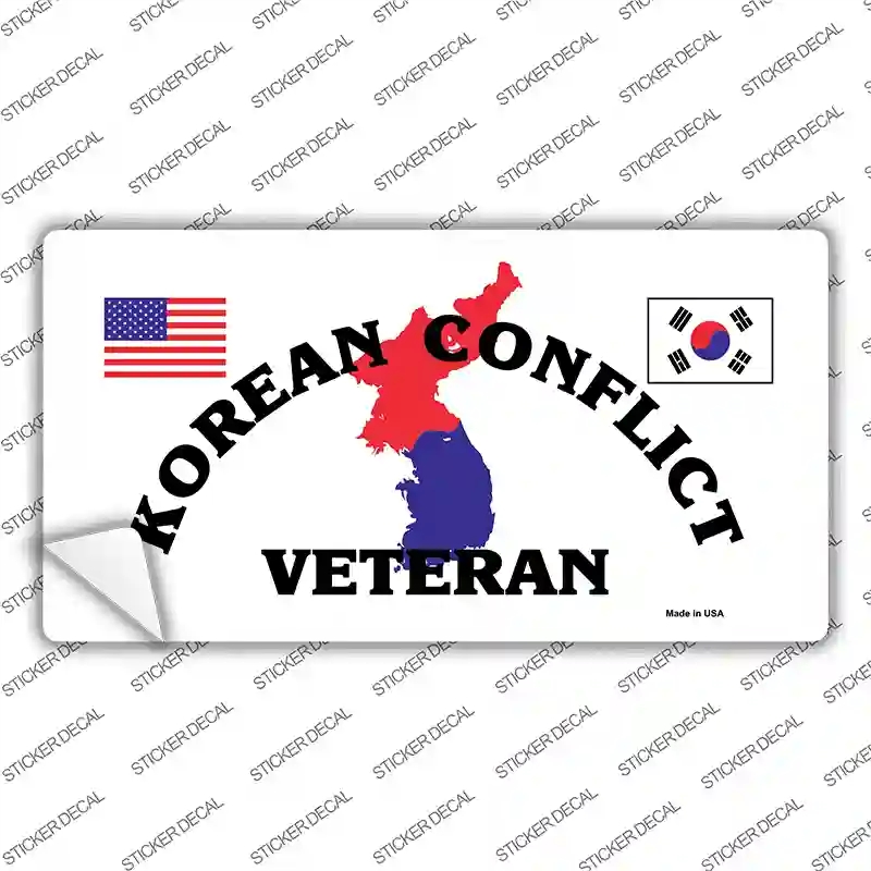 LP-120s-S Korean Conflict Veteran Novelty Sticker Decal, Small
