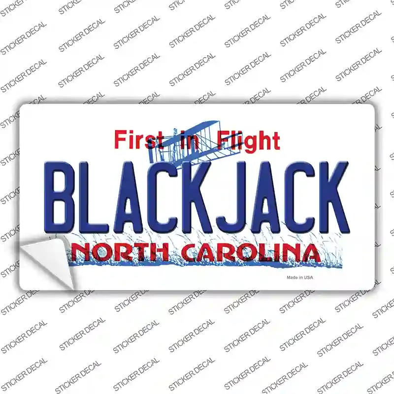 LP-12102s-S Blackjack North Carolina State Novelty Sticker Decal, Small
