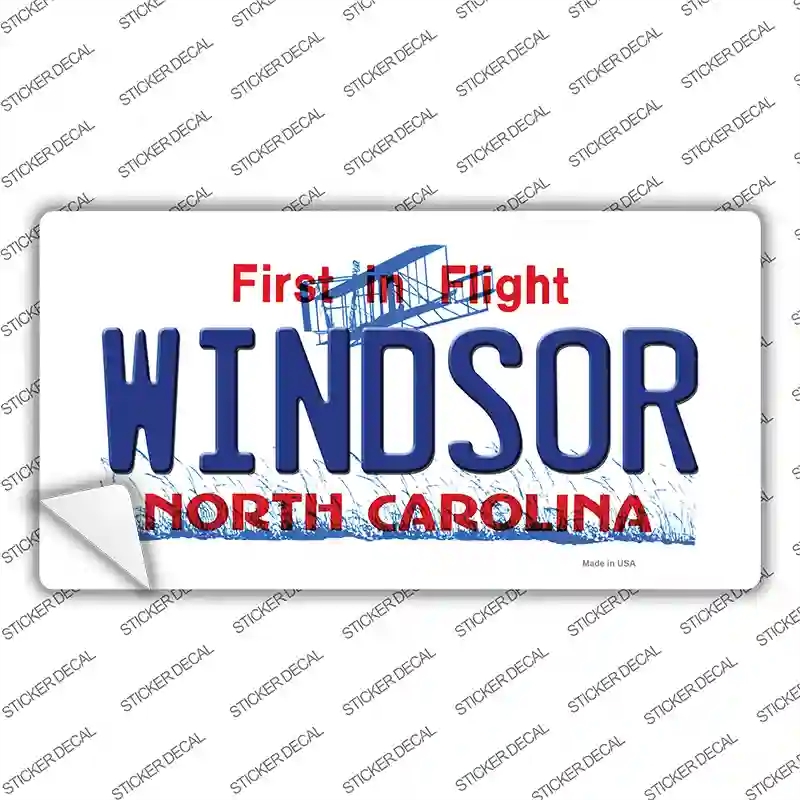 LP-12115s-S Windsor North Carolina State Novelty Sticker Decal, Small