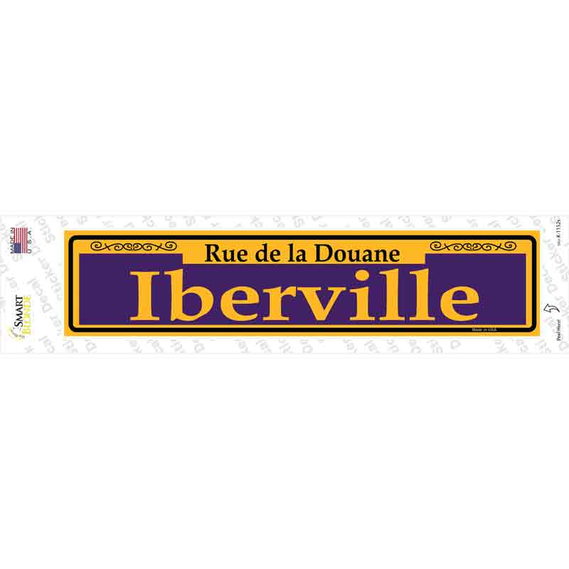 K-1152s-M St. Ann Purple Novelty Narrow Sticker Decal, Medium