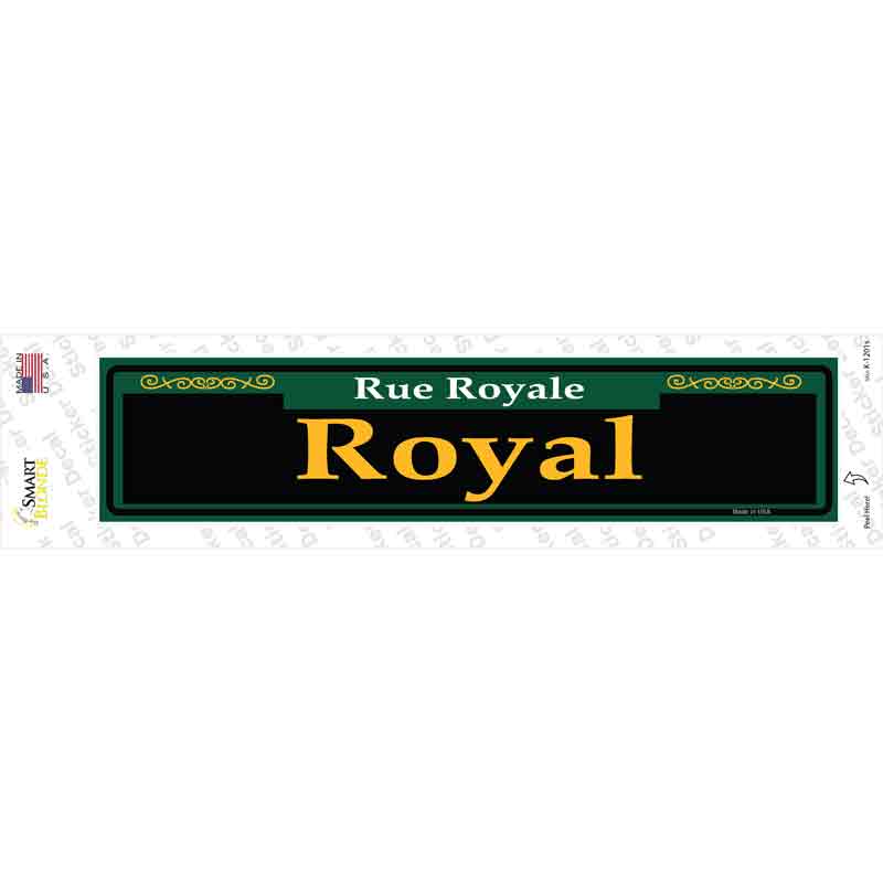K-1201s-M Royal Green Novelty Narrow Sticker Decal, Medium