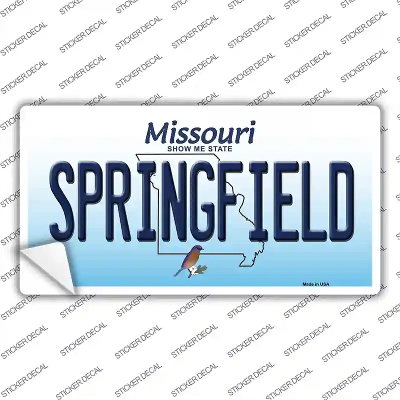 LP-10243s-XL Springfield Missouri Novelty Sticker Decal, Extra Large