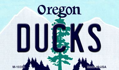 M-10354 3.5 x 2 in. Ducks Oregon State License Plate Magnet