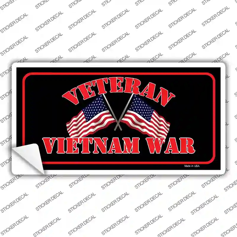 LP-121s-L Vietnam War Veteran Novelty Sticker Decal, Large