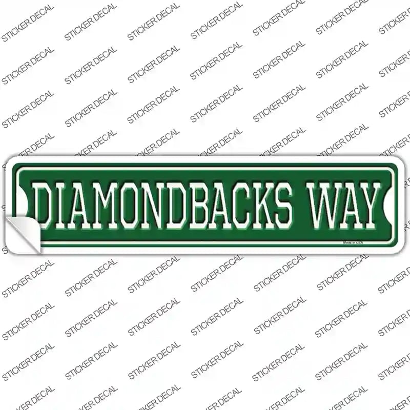 K-984s-L Diamondbacks Way Novelty Narrow Sticker Decal, Large