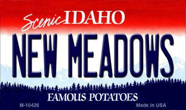 M-10426 3.5 x 2 in. New Meadows Idaho State License Plate Magnet