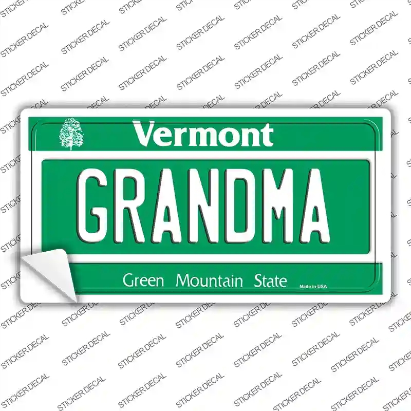 LP-10675s-L Grandma Vermont Novelty Sticker Decal, Large