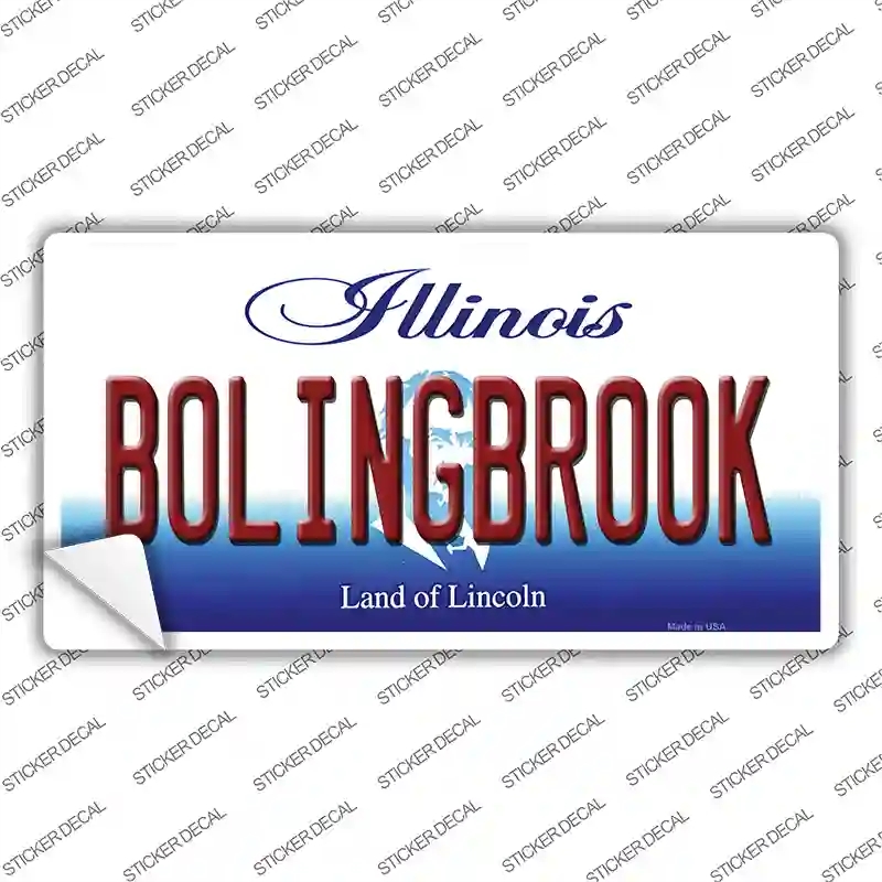 LP-10287s-L Bolingbrook Illinois Novelty Sticker Decal, Large