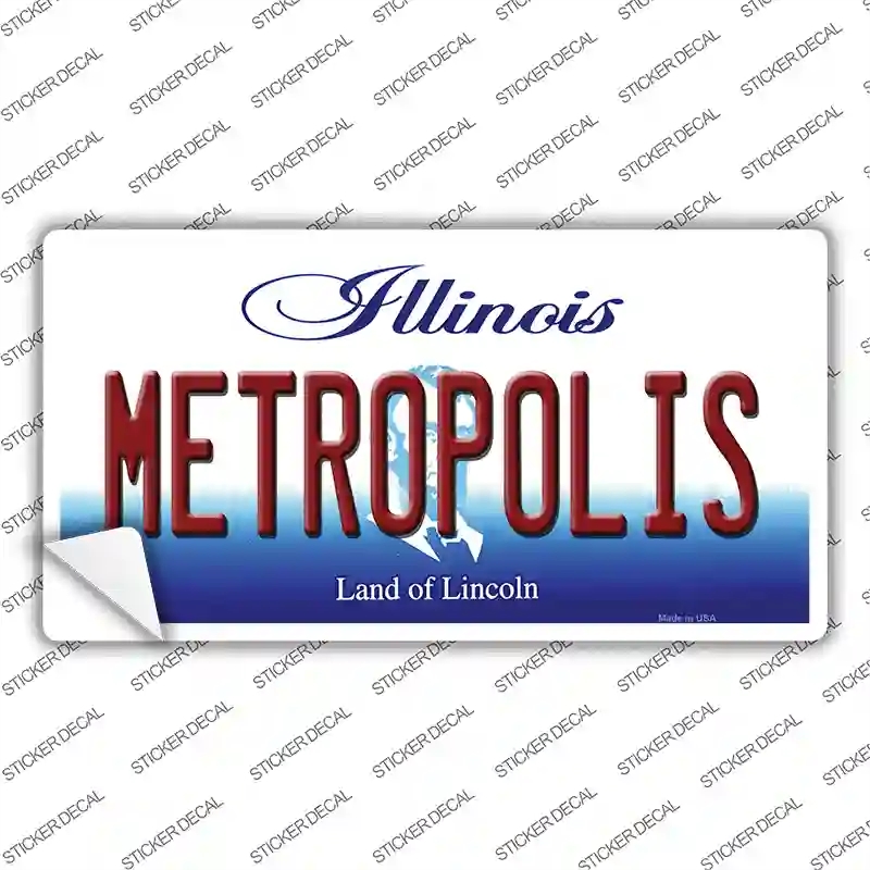 LP-10290s-L Metropolis Illinois Novelty Sticker Decal, Large
