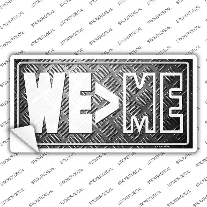 LP-13597s-L We Greater Than Me Novelty Sticker Decal, Large
