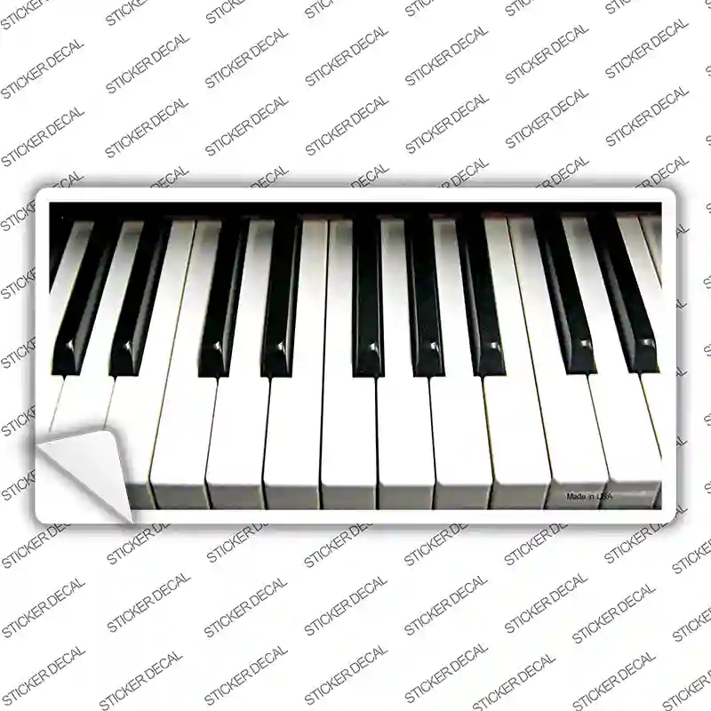 LP-1334s-XL Piano Keyboard Novelty Sticker Decal, Extra Large