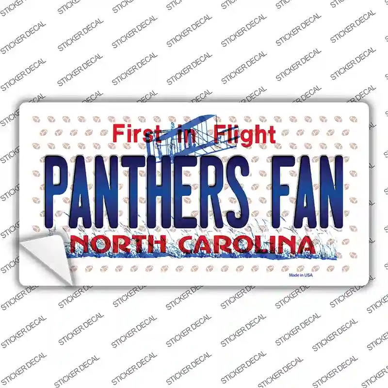 LP-10774s-S Panthers Fan North Carolina Novelty Sticker Decal, Small