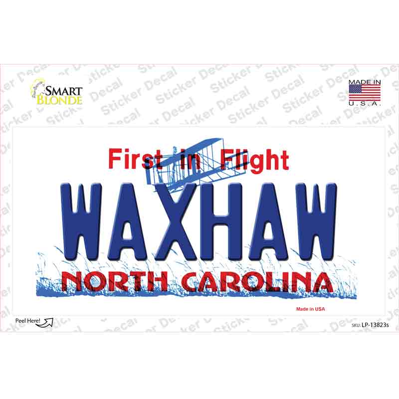LP-13823s-M Waxhaw North Carolina Novelty Sticker Decal, Medium