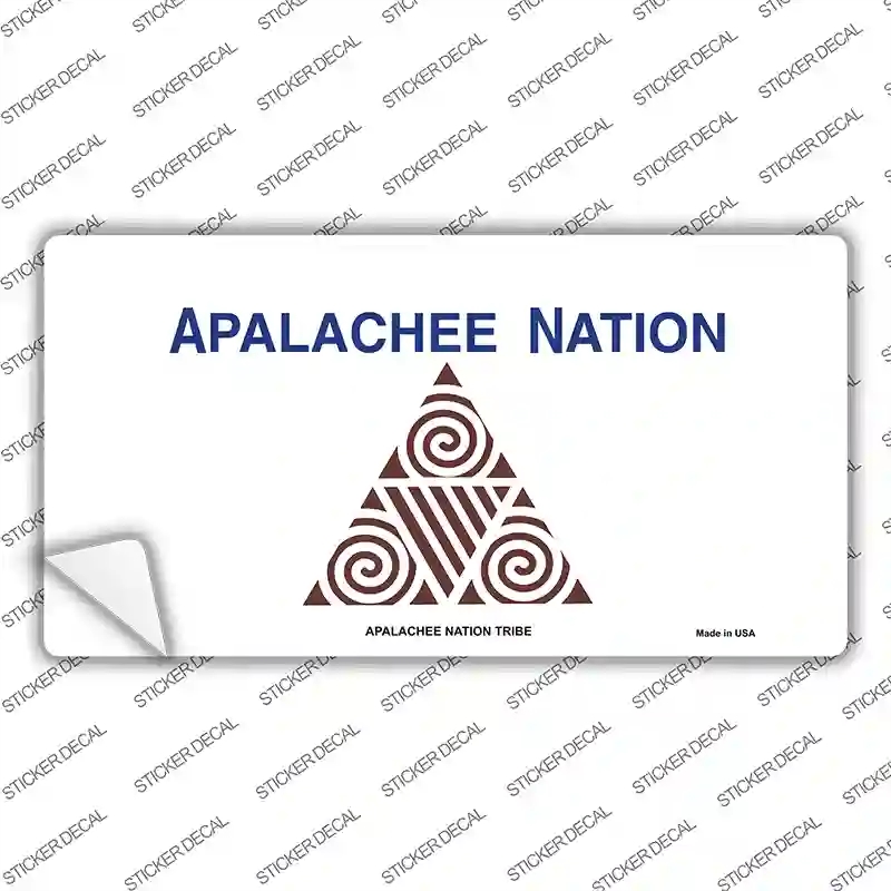 LP-1866s-L Apalachee Nation Flag Novelty Sticker Decal, Large