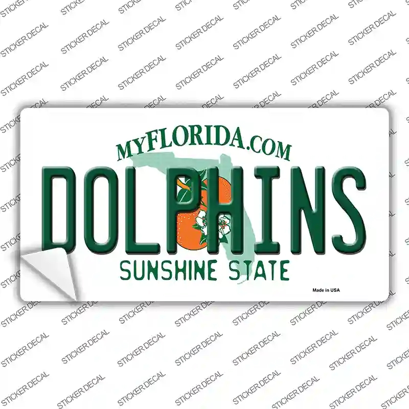 LP-2039s-XL Dolphins Florida State Novelty Sticker Decal, Extra Large