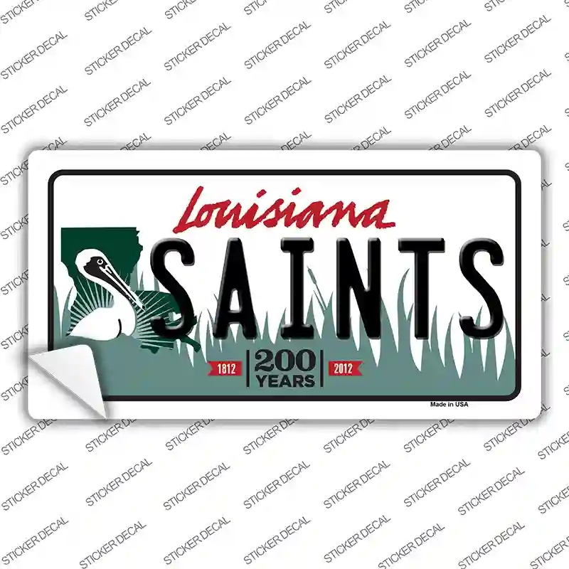 LP-2044s-L Saints Louisiana State Novelty Sticker Decal, Large