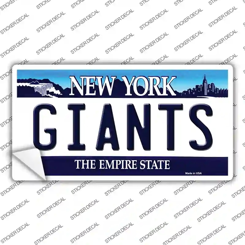 LP-2052s-L Giants   York State Novelty Sticker Decal, Large