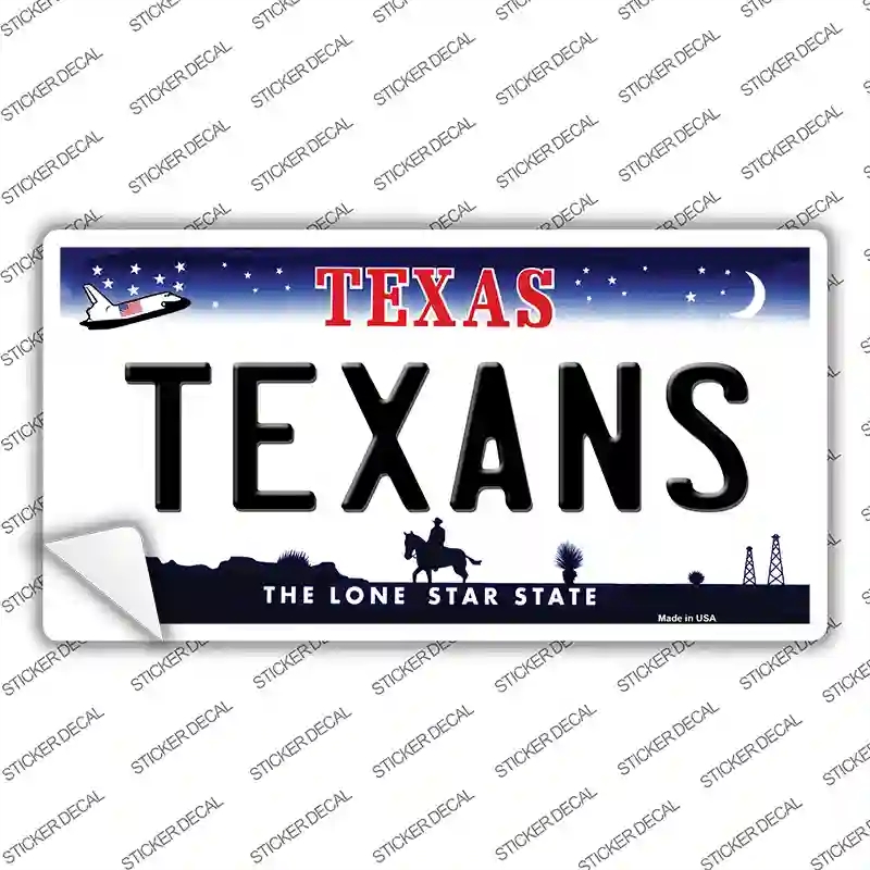 LP-2061s-S Texans Texas State Novelty Sticker Decal, Small