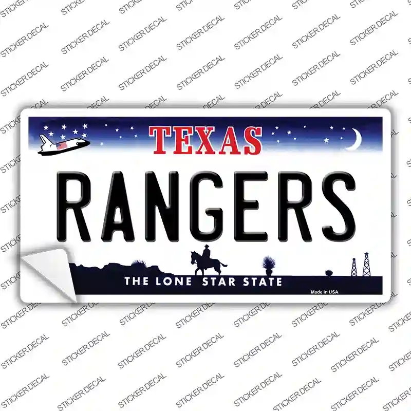 LP-2082s-S Rangers Texas State Novelty Sticker Decal, Small