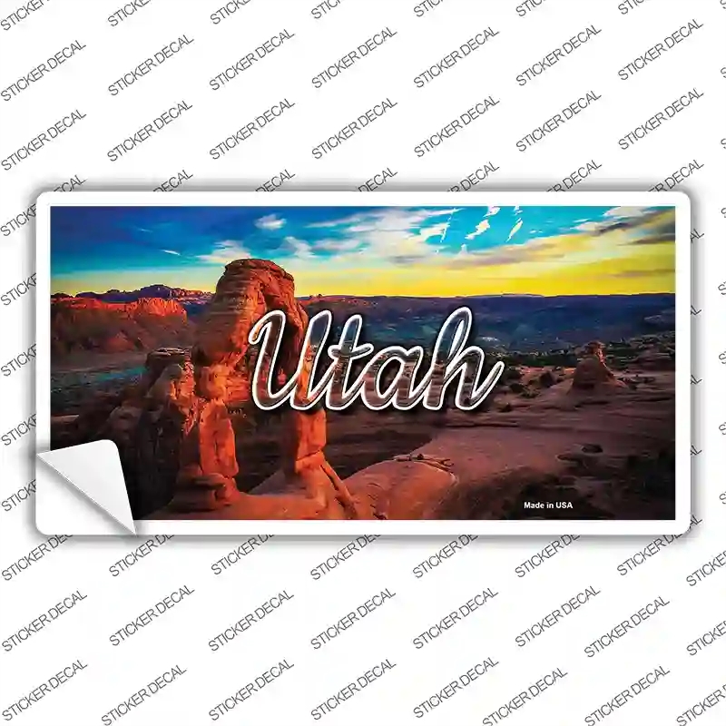 LP-11634s-XL Utah Canyon Arch State Novelty Sticker Decal, Extra Large