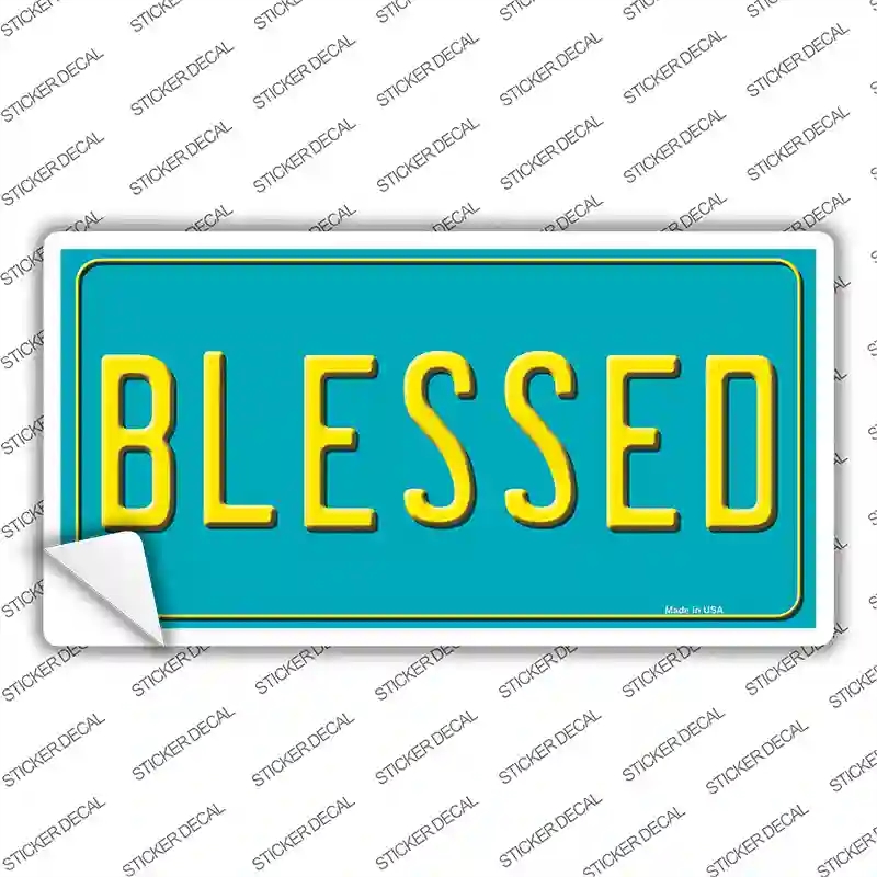 LP-11644s-S Blessed Novelty Sticker Decal, Small
