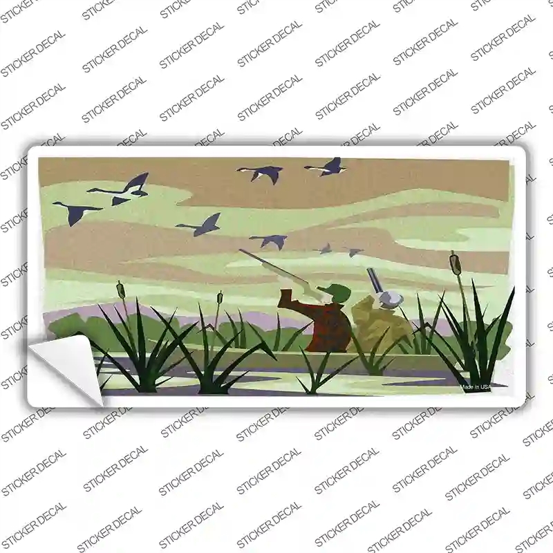 LP-2126s-XL Duck Hunting Camouflage Novelty Sticker Decal, Extra Large