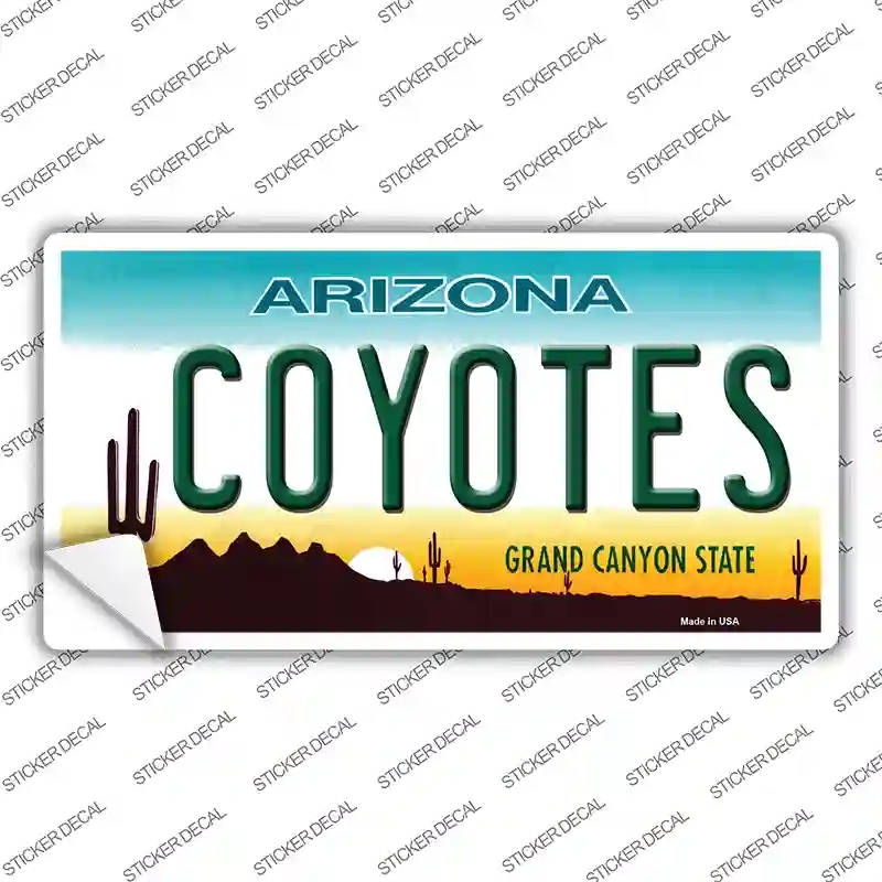 LP-2279s-S Coyotes Arizona State Novelty Sticker Decal, Small