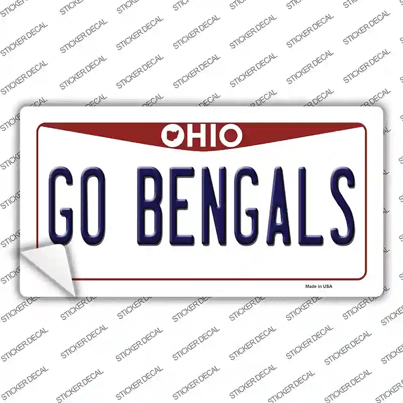 LP-13473s-XL Go Bengals Novelty Sticker Decal, Extra Large
