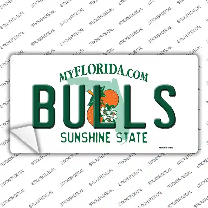 LP-12721s-L Bulls Novelty Sticker Decal, Large