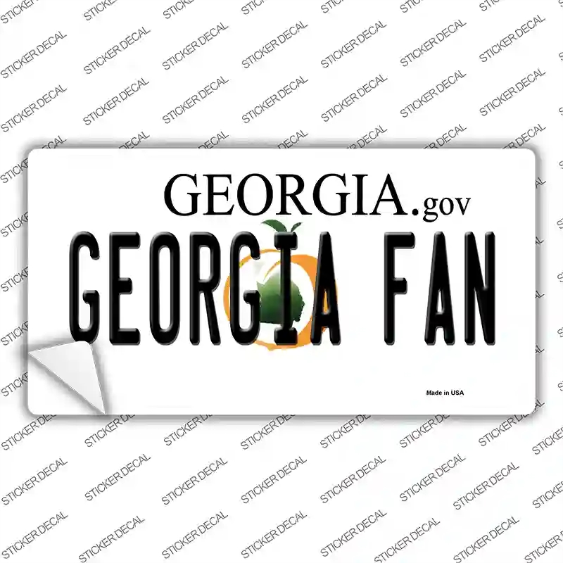 LP-12725s-XL Georgia Fan Novelty Sticker Decal, Extra Large