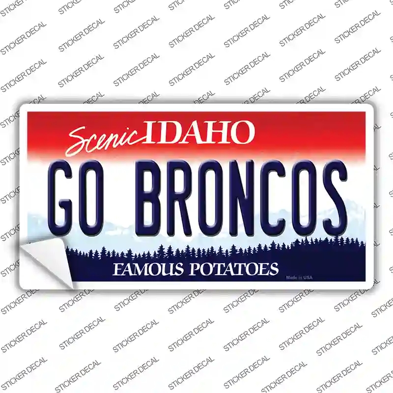 LP-12738s-S Go Broncos Idaho Novelty Sticker Decal, Small