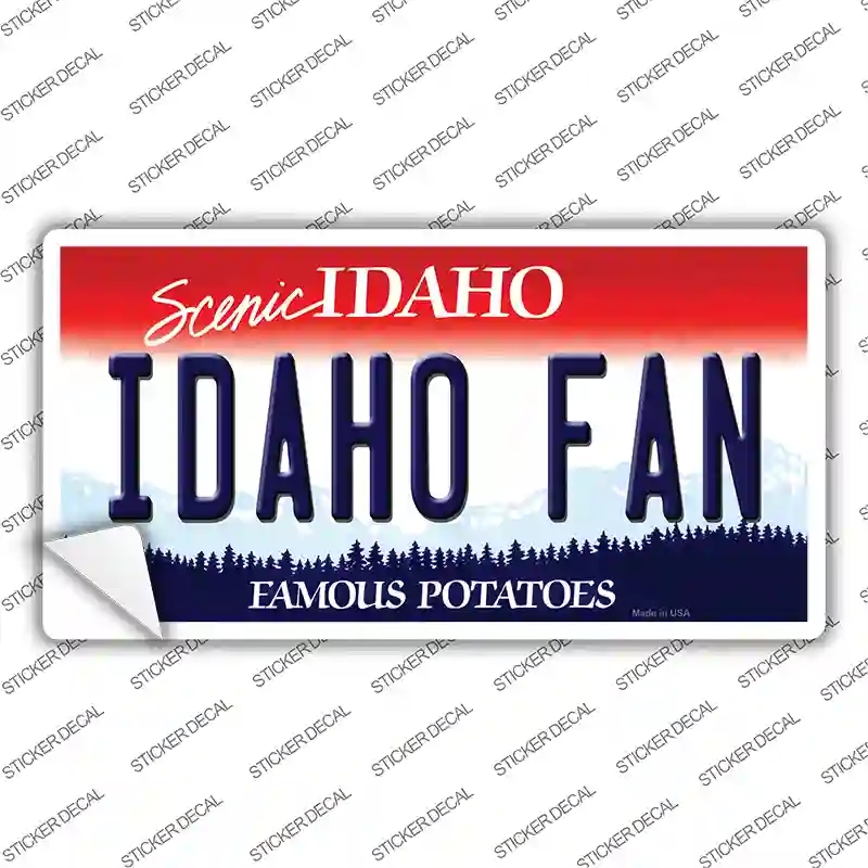 LP-12741s-S Idaho Fan Novelty Sticker Decal, Small