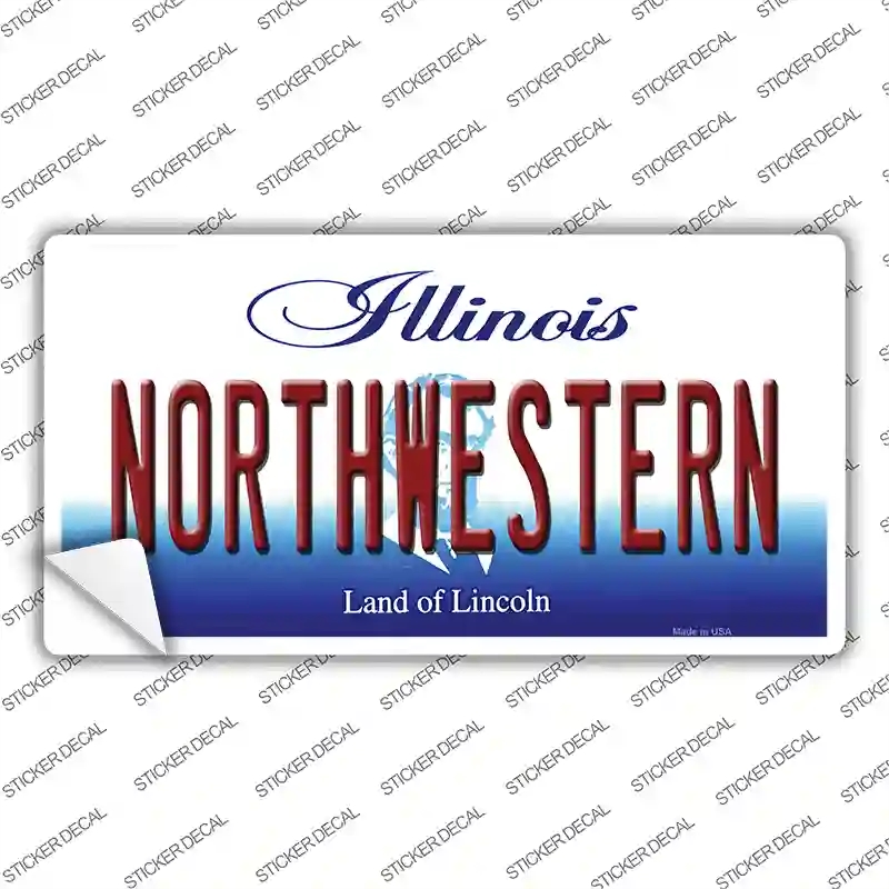 LP-12745s-XL Northwestern Novelty Sticker Decal, Extra Large