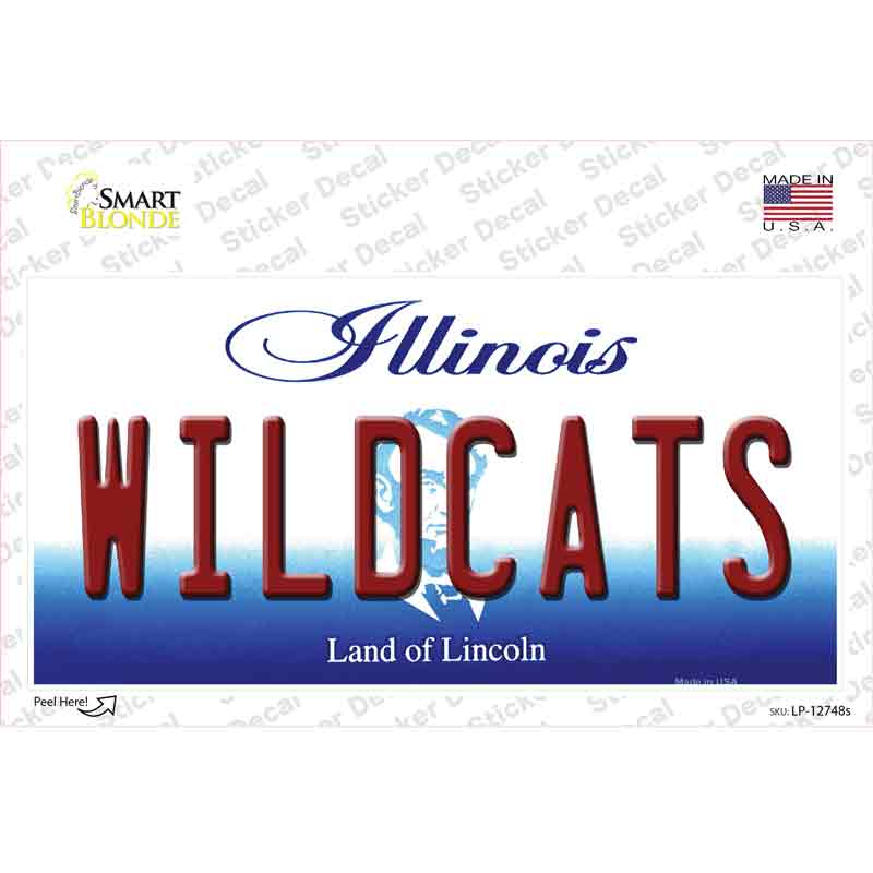LP-12748s-M Wildcats Novelty Sticker Decal, Medium