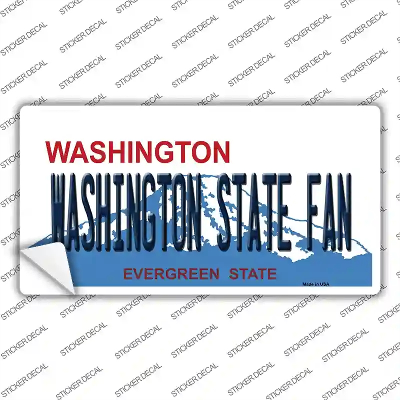 LP-13099s-XL Washington State Fan Novelty Sticker Decal, Extra Large