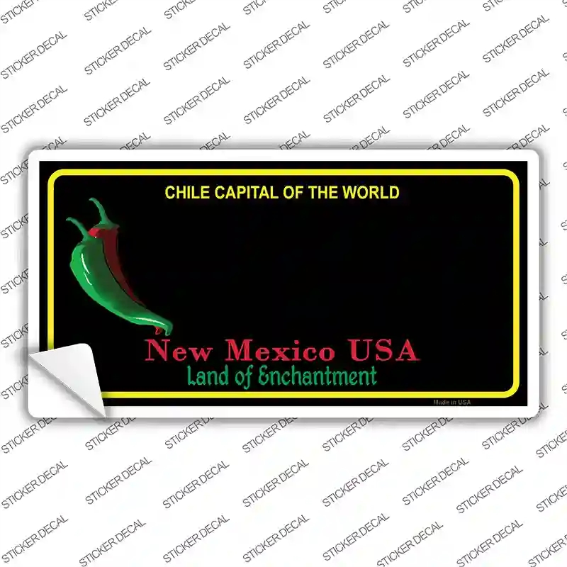 LP-11751s-L   Mexico Blank Black State Novelty Sticker Decal, Large