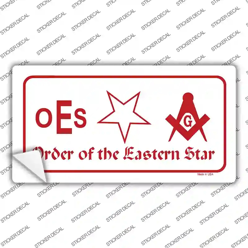 LP-1176s-L Order of the Eastern Star Novelty Sticker Decal, Large