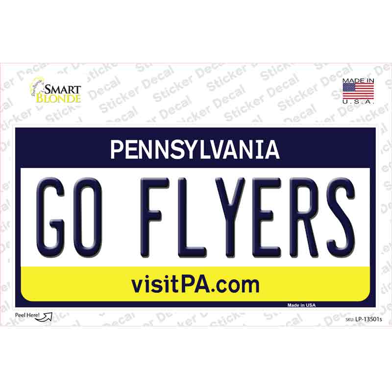 LP-13501s-M Go Flyers Novelty Sticker Decal, Medium