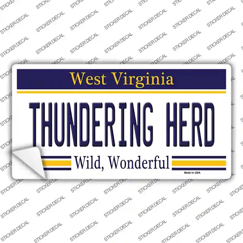 LP-13107s-XL Thundering Herd Novelty Sticker Decal, Extra Large