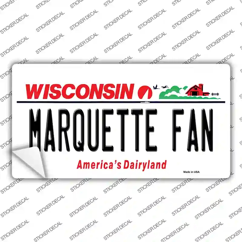 LP-13116s-XL Marquette Fan Novelty Sticker Decal, Extra Large