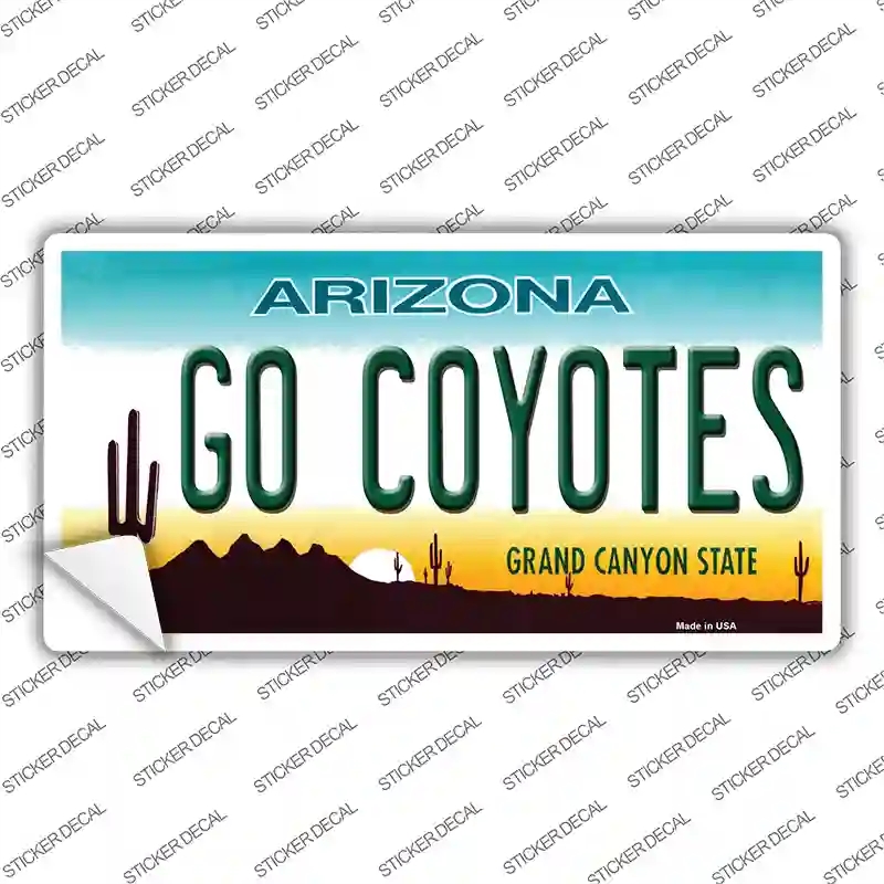 LP-13319s-S Go Coyotes Novelty Sticker Decal, Small