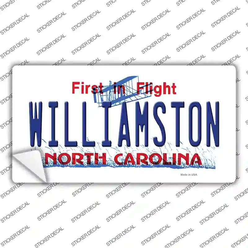 LP-11858s-XL Williamston North Carolina Novelty Sticker Decal, Extra Large