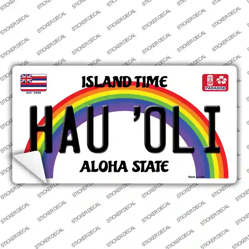 LP-12605s-L Hau Oli Hawaii Novelty Sticker Decal, Large