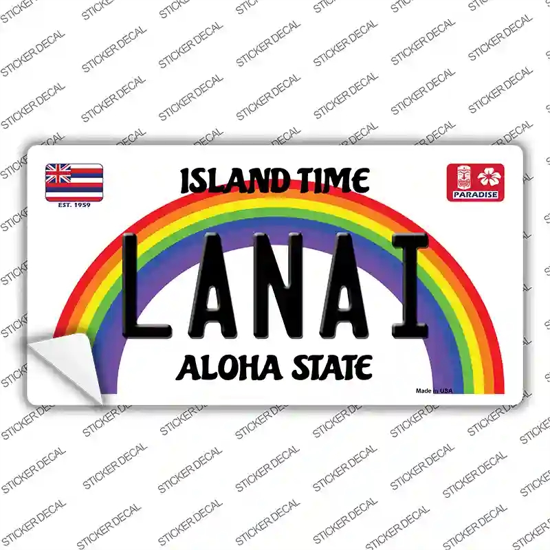 LP-12609s-S Lanai Hawaii Novelty Sticker Decal, Small