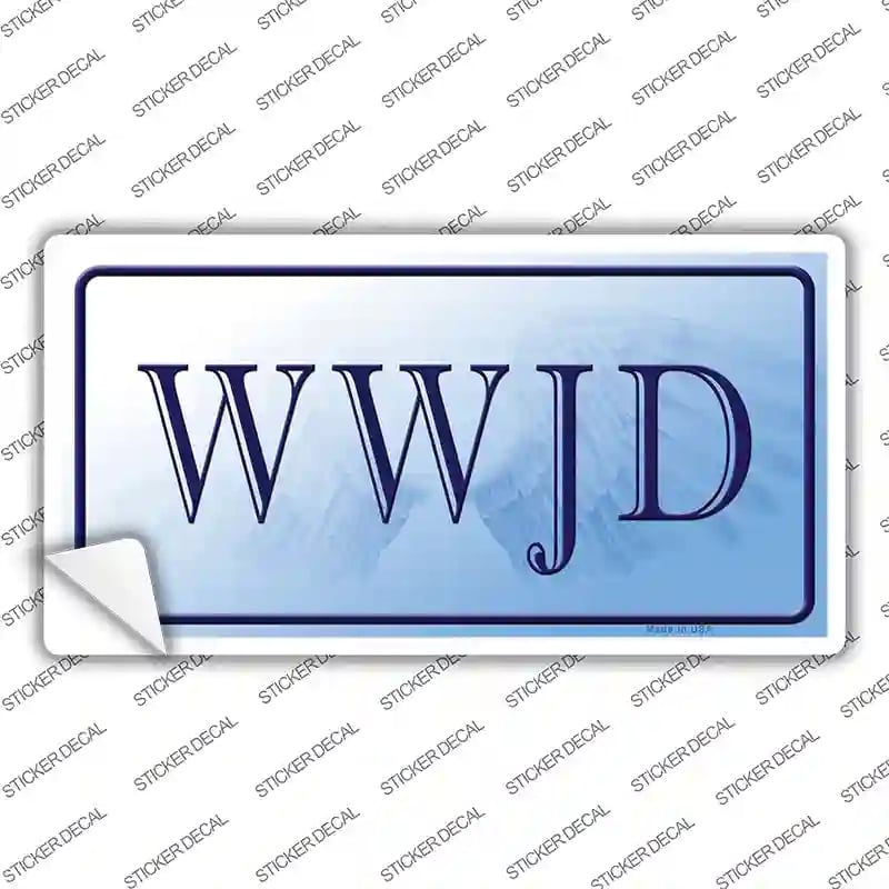 LP-252s-L WWJD Novelty Sticker Decal, Large