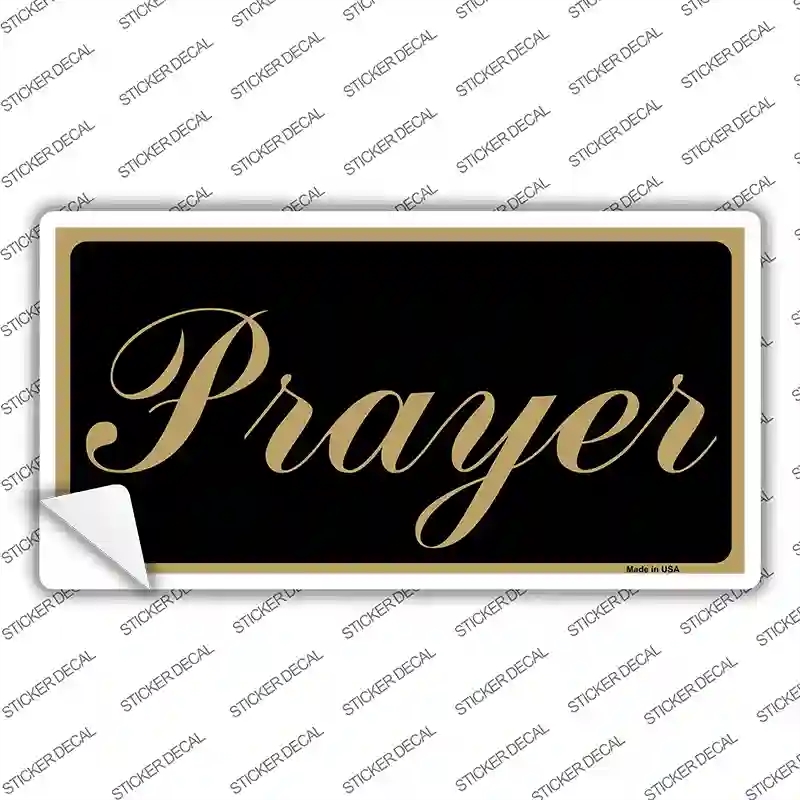 LP-2551s-XL Prayer Novelty Sticker Decal, Extra Large