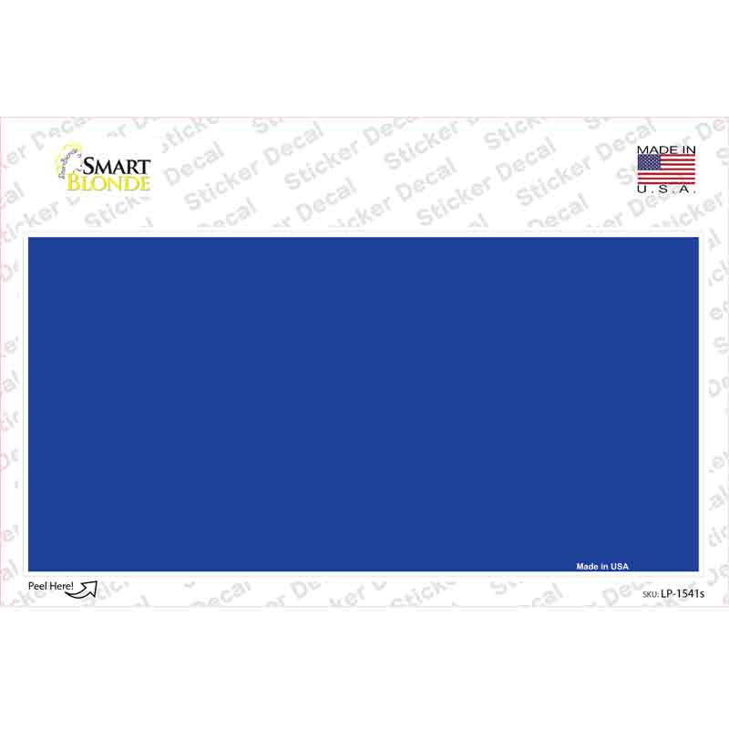 LP-1541s-M Royal Blue Solid Novelty Sticker Decal, Medium